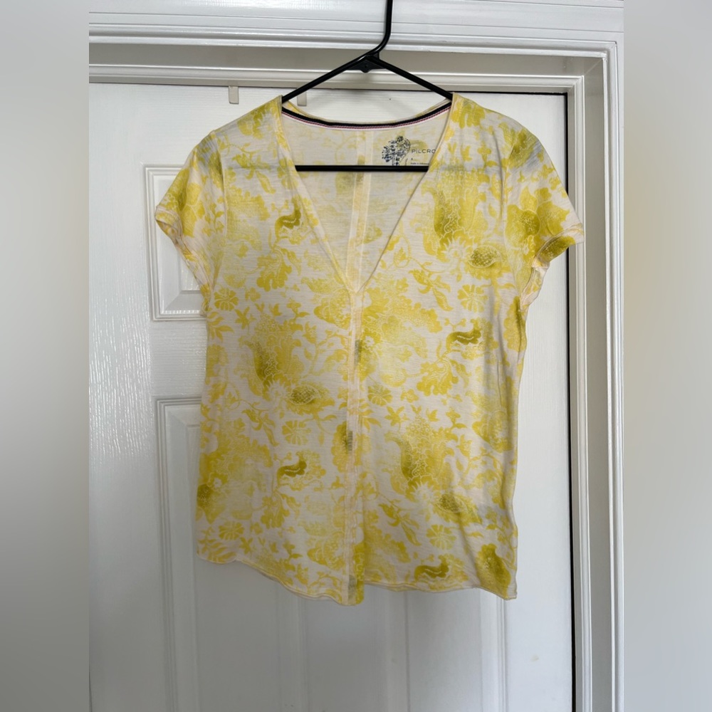Pilcro spliced neck tee